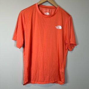 The North Face Women’s FlashDry Coral Pink Orange Active Short Sleeve Tee Shirt